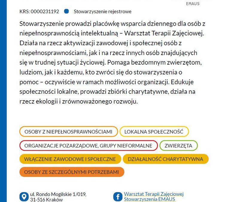 Informator ofertą organizacji pozarządowych dla mieszkanek i mieszkańców Krakowa