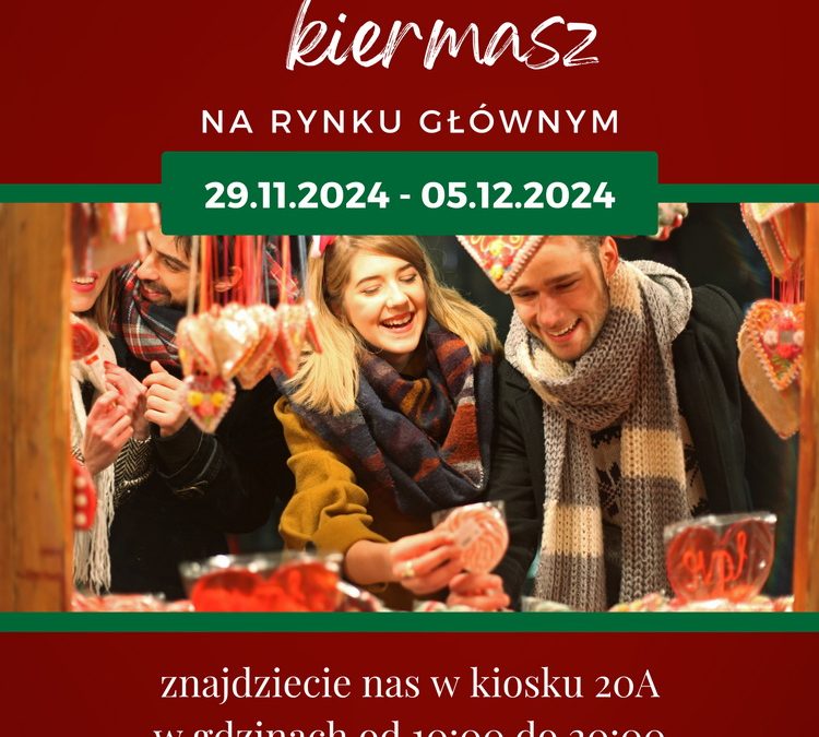 Zapraszamy na Kiermasz Świąteczny na Rynku Głównym